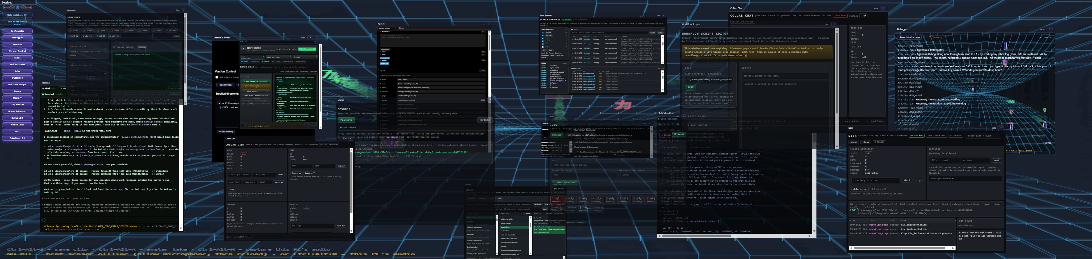 0verload with every panel open